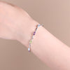 Sky Blue Topaz Peridot Amethyst Mix Gemstone Bracelets&bangles Pure 925 Sterling Silver Fashion Jewelry For Women | Vimost Shop.