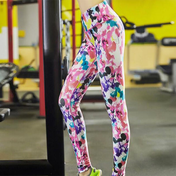 Yoga Pants Women Fitness Running Sports High Elasticity Printed | Vimost Shop.