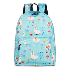 Animal  3D Print Cute Alpaca Flower School Backpack | Vimost Shop.