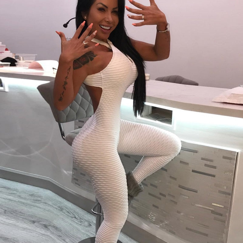 Female Yoga Set Women Tracksuit Sexy Jumpsuit 1PC Workout Gym | Vimost Shop.