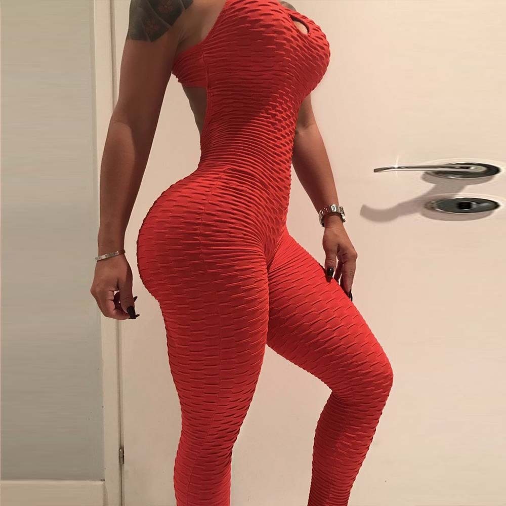 Female Yoga Set Women Tracksuit Sexy Jumpsuit 1PC Workout Gym | Vimost Shop.