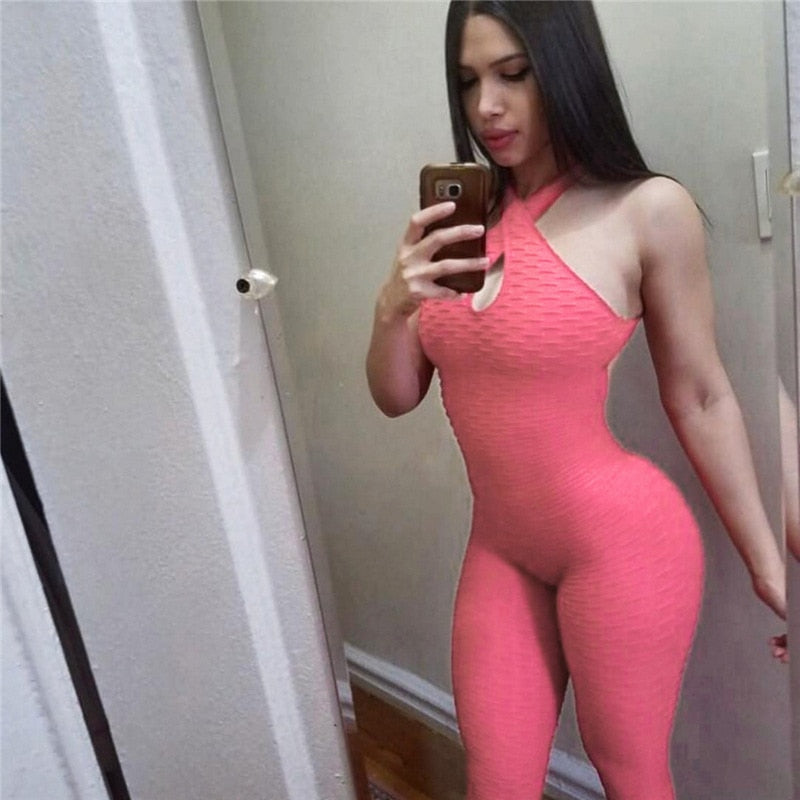 Female Yoga Set Women Tracksuit Sexy Jumpsuit 1PC Workout Gym | Vimost Shop.