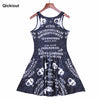 Summer New arrival Women Sleeveless Vest Dress Fashion Extra-terrestrial Digital Printing Dresses | Vimost Shop.