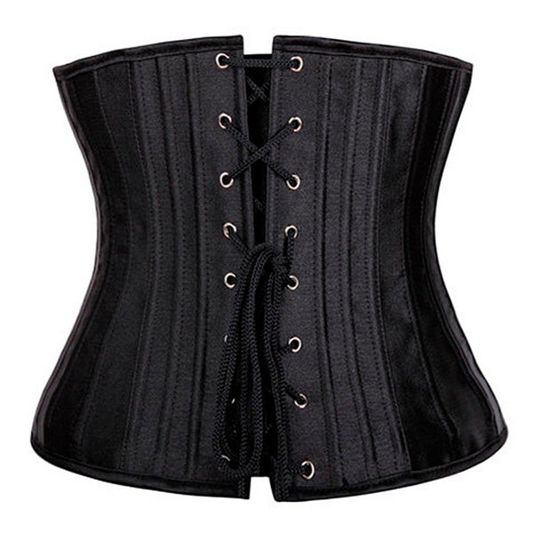 X Women Sexy Waist Cincher Corsets 28 Steel Boned Bustiers Corset Underbust Satin Body Shaper Lingerie Waist Cincher Corselet | Vimost Shop.