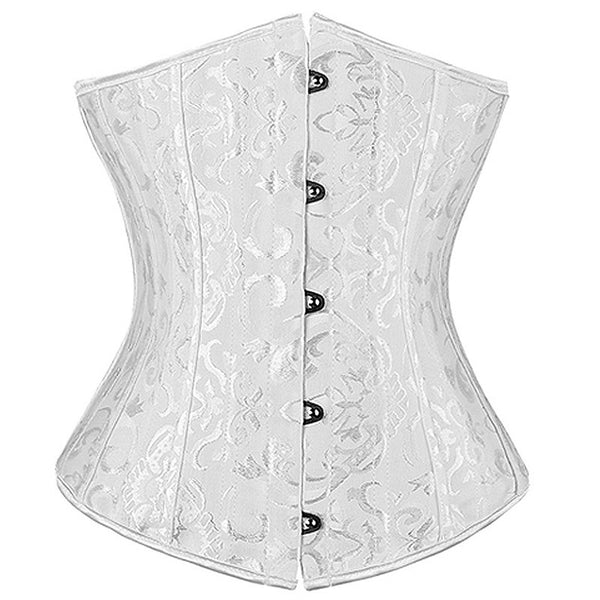 X Women Sexy Waist Cincher Corsets 28 Steel Boned Bustiers Corset Underbust Satin Body Shaper Lingerie Waist Cincher Corselet | Vimost Shop.