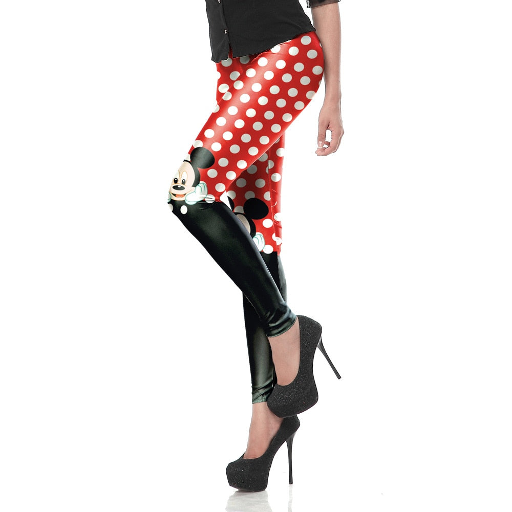 Active Women Minnie Mickey Yoga Gym Leggings Athletic Women Sport Clothing | Vimost Shop.