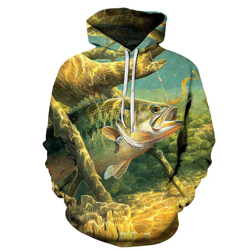 3D Tropical Fish Funny Hoodies For Fishinger Fisherman Men Women Long Sleeve Hoody Sweatshirts Hooded Streetwear Hip Hop Jackets | Vimost Shop.
