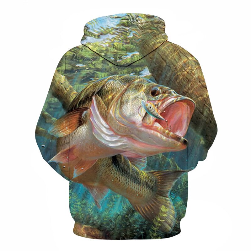 3D Tropical Fish Funny Hoodies For Fishinger Fisherman Men Women Long Sleeve Hoody Sweatshirts Hooded Streetwear Hip Hop Jackets | Vimost Shop.