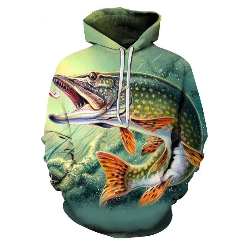 3D Tropical Fish Funny Hoodies For Fishinger Fisherman Men Women Long Sleeve Hoody Sweatshirts Hooded Streetwear Hip Hop Jackets | Vimost Shop.