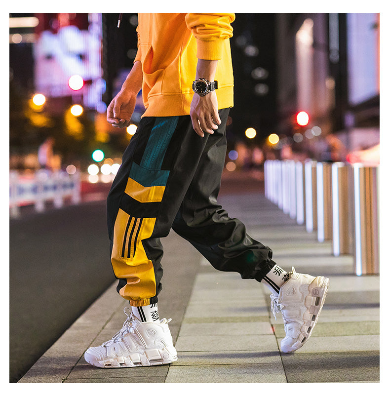 Sweatpants Men Casual Striped Pants Loose Track Pants Streetwear | Vimost Shop.