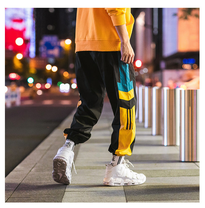 Sweatpants Men Casual Striped Pants Loose Track Pants Streetwear | Vimost Shop.