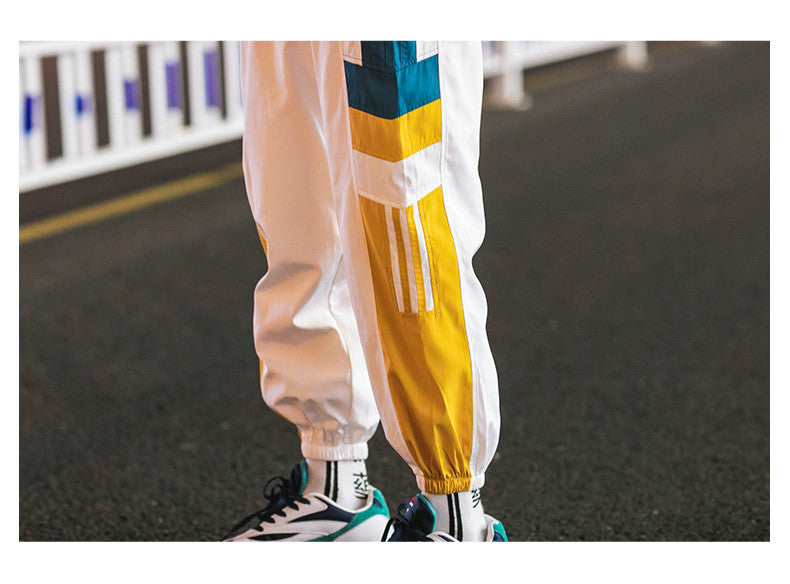 Sweatpants Men Casual Striped Pants Loose Track Pants Streetwear | Vimost Shop.