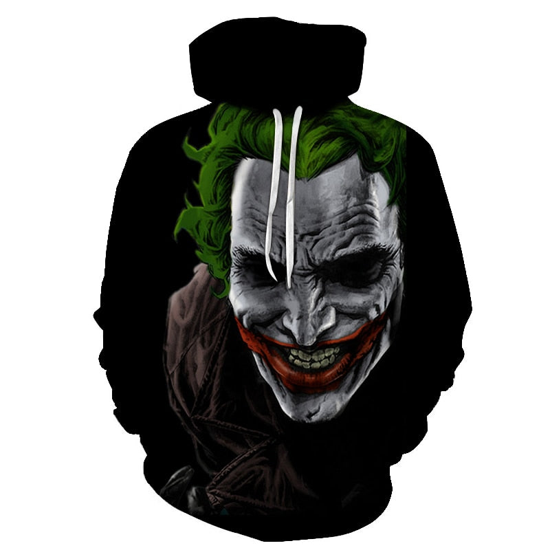 joker 3D Print Sweatshirt Hoodies Men and women Hip Hop Funny Autumn Streetwear Hoodies Sweatshirt For Couples Clothes | Vimost Shop.