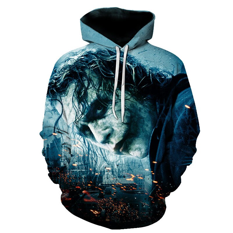 joker 3D Print Sweatshirt Hoodies Men and women Hip Hop Funny Autumn Streetwear Hoodies Sweatshirt For Couples Clothes | Vimost Shop.