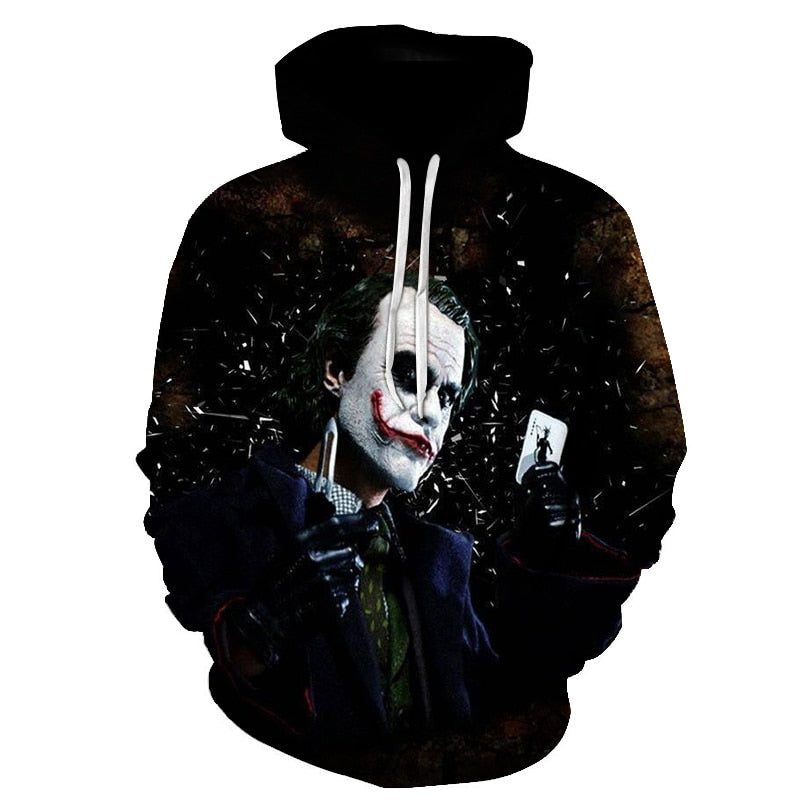 joker 3D Print Sweatshirt Hoodies Men and women Hip Hop Funny Autumn Streetwear Hoodies Sweatshirt For Couples Clothes | Vimost Shop.