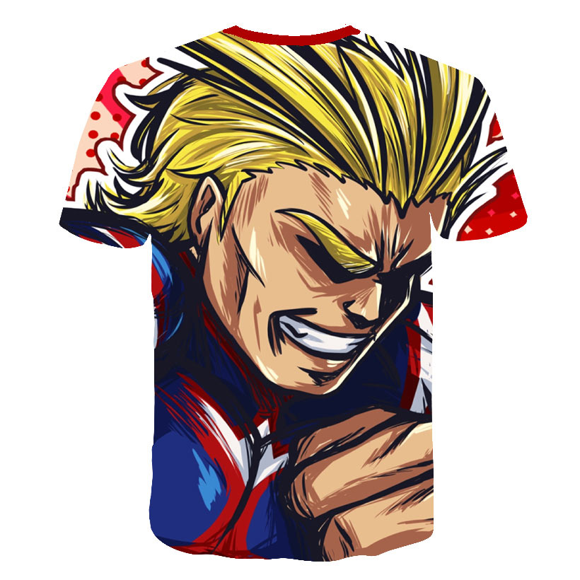 My Hero Academia in men's T-Shirt All Might 3D Printing tshirts Cosplay NUOVO Anime Short Sleeve Casual Top | Vimost Shop.