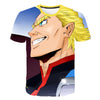 My Hero Academia in men's T-Shirt All Might 3D Printing tshirts Cosplay NUOVO Anime Short Sleeve Casual Top | Vimost Shop.