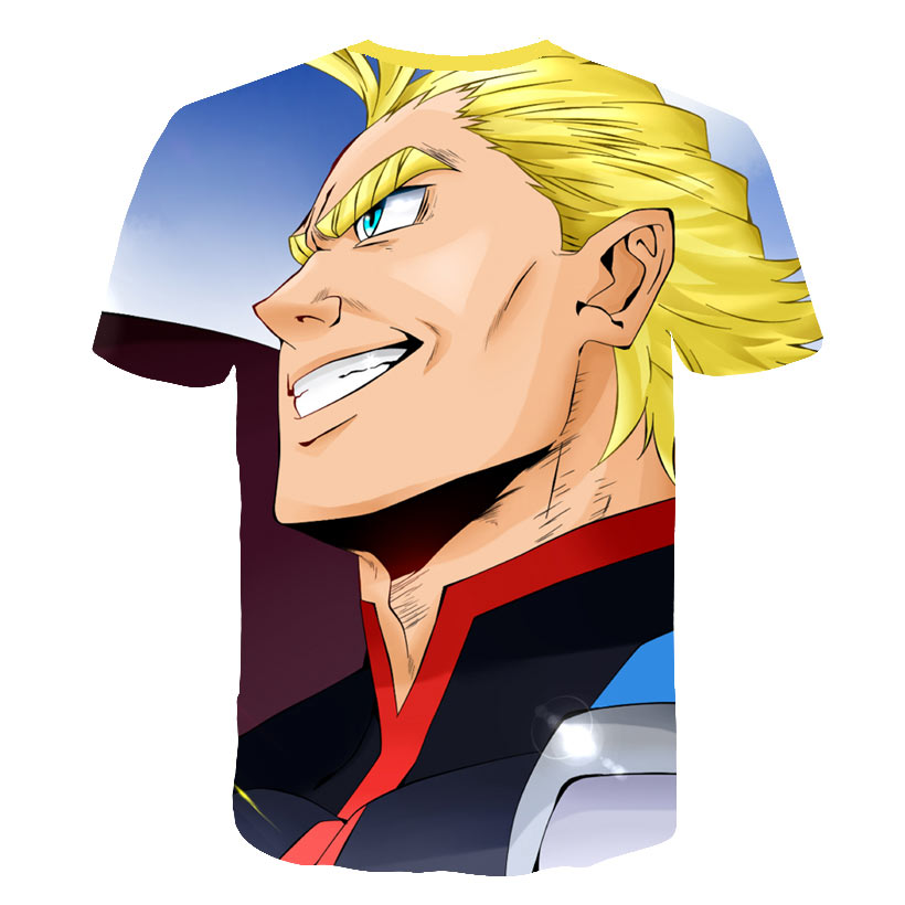My Hero Academia in men's T-Shirt All Might 3D Printing tshirts Cosplay NUOVO Anime Short Sleeve Casual Top | Vimost Shop.