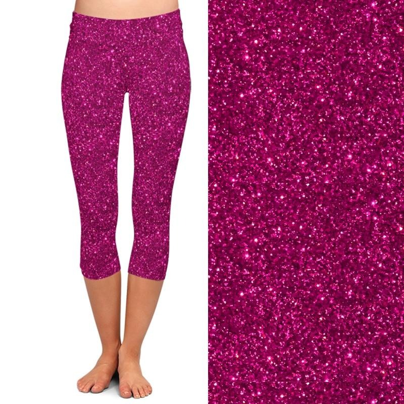 Summer Fashion Color Women 3d Galaxy Digital Print High Waist Capri Leggings Elastic Trouser Casual Leggings | Vimost Shop.
