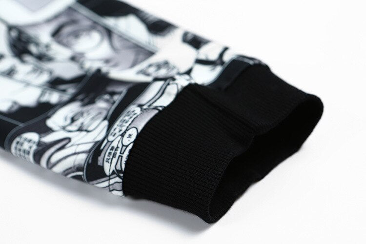 Woman Harajuku Anime Portrait Print Sweatshirts | Vimost Shop.