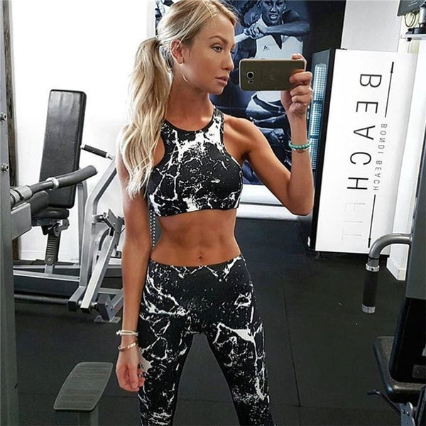 Women Sportswear Sport Suit Ensemble Workout Gym Wear Running Clothing | Vimost Shop.