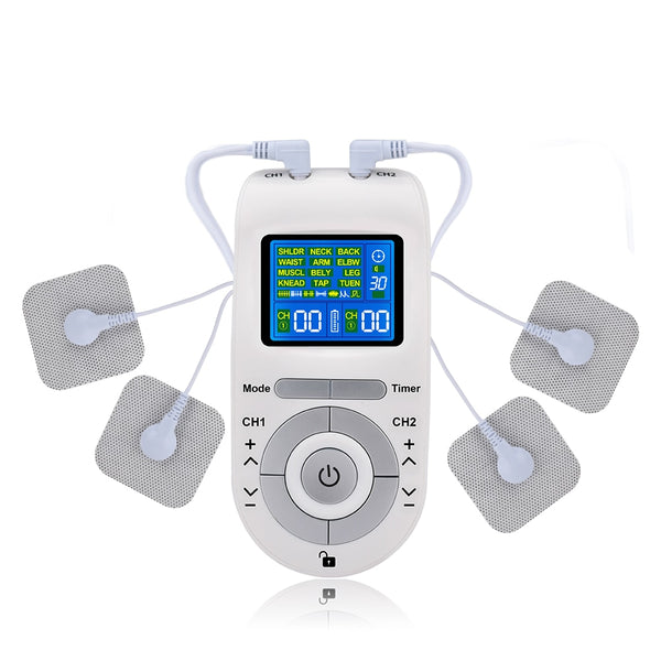 Multi-mode EMS Tens Acupuncture Body Massager Pulse Muscle Stimulator Electrode Pads Digital Therapy Pain Relief Machine | Vimost Shop.