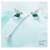 925 Sterling Silver Bird Earrings Embellished with Crystal from Swarovski Stud Earrings for Women Piercing Oreja | Vimost Shop.