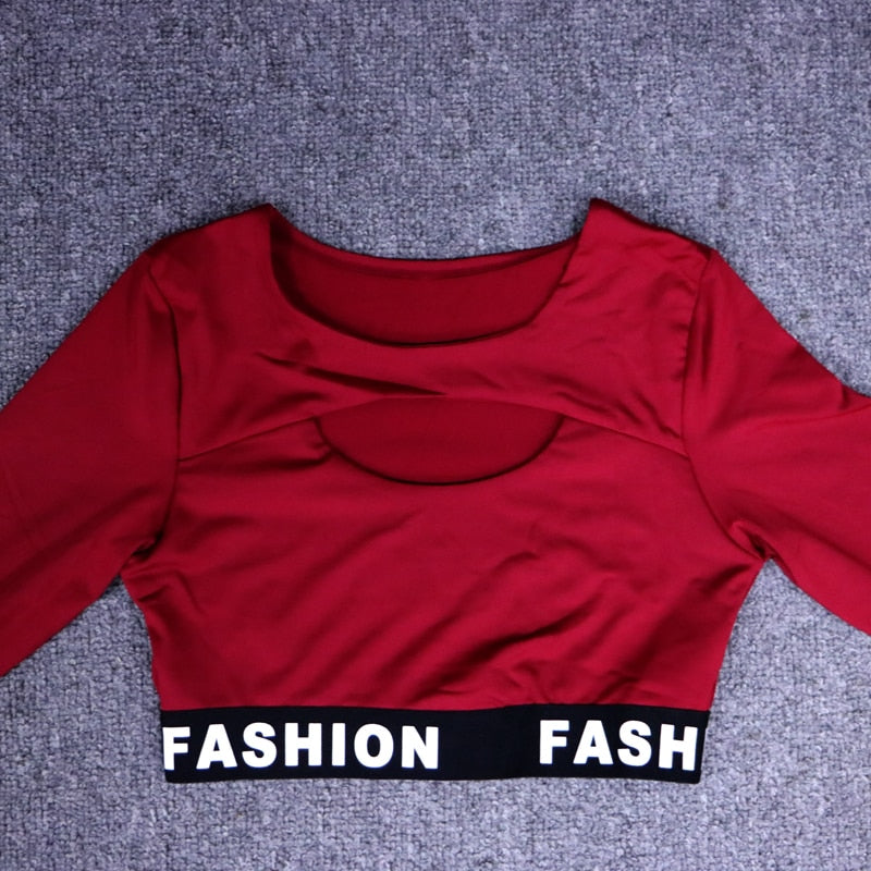 Women Fashion Letter Sport Leggings Bras Yoga Set Fitness Gym Wear | Vimost Shop.