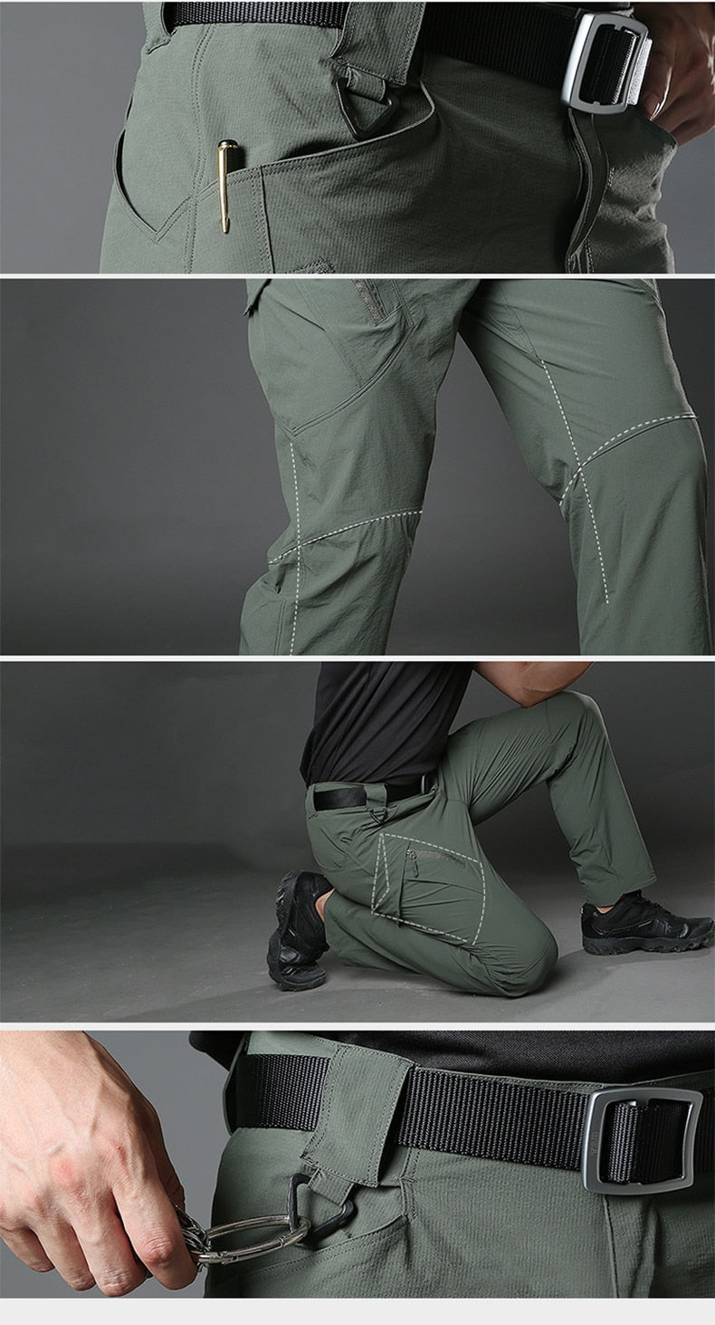 Tactical Pants Men Summer Quick Dry Multi-pockets Military Pants Lightweight Stretch Cargo Work Hike Pants Trousers 40 | Vimost Shop.