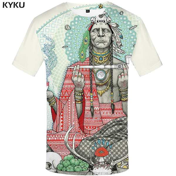 Men Harajuku T-shirts 3d America Tshirt Printed Feather Tshirts Casual Colorful Anime Clothes | Vimost Shop.