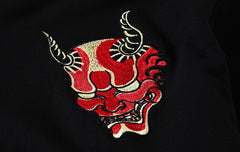 Harajuku Gothic Embroidery Satan Skull Sweatshirt | Vimost Shop.