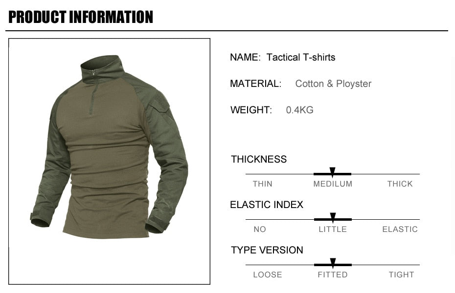 Tactical t shirts Men Military Army Green Rip-stop SWAT Combat Shirts Spring Long Sleeve Airsoft  Hunt Shirts | Vimost Shop.