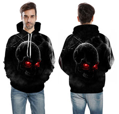 Autumn Winter Fashion Men/women Hoodies Red eyes Skull head Hooded Hoody Sweatshirt 3D lovely Tracksuits | Vimost Shop.