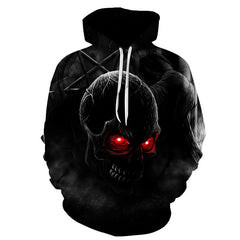 Autumn Winter Fashion Men/women Hoodies Red eyes Skull head Hooded Hoody Sweatshirt 3D lovely Tracksuits | Vimost Shop.