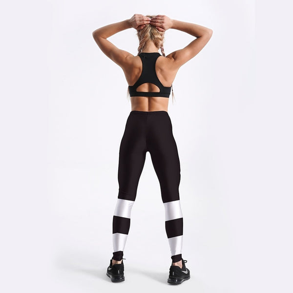 Fashion Workout Women Leggings Fitness Athleisure Clothing White Letter Printed Leggings  S-4XL | Vimost Shop.
