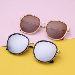 Fashion round sunglasses women men brand luxury design green candy lens pink frame Polarized sun glasses shades | Vimost Shop.