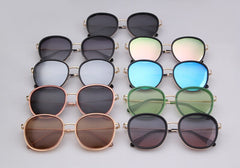 Fashion round sunglasses women men brand luxury design green candy lens pink frame Polarized sun glasses shades | Vimost Shop.