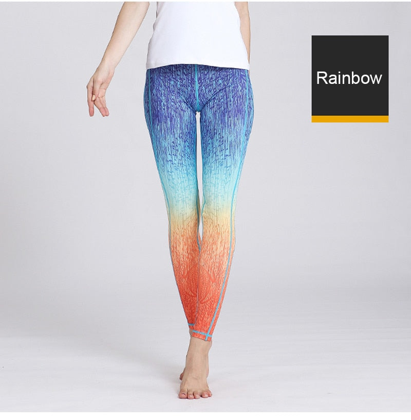 Fast Dry Women Yoga Pants Workout Print Gym Leggings | Vimost Shop.