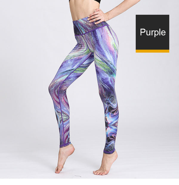 Fast Dry Women Yoga Pants Workout Print Gym Leggings | Vimost Shop.