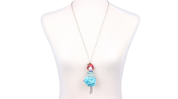 Statement Shell Dress Doll Necklace Pendant Long Chain Collar New Fashion Accessories Jewelry For Women Christmas Gift | Vimost Shop.