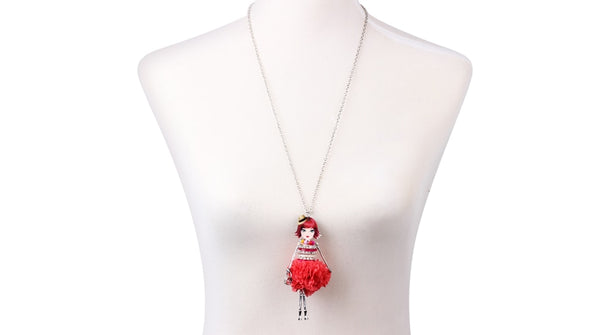 Statement Shell Dress Doll Necklace Pendant Long Chain Collar New Fashion Accessories Jewelry For Women Christmas Gift | Vimost Shop.