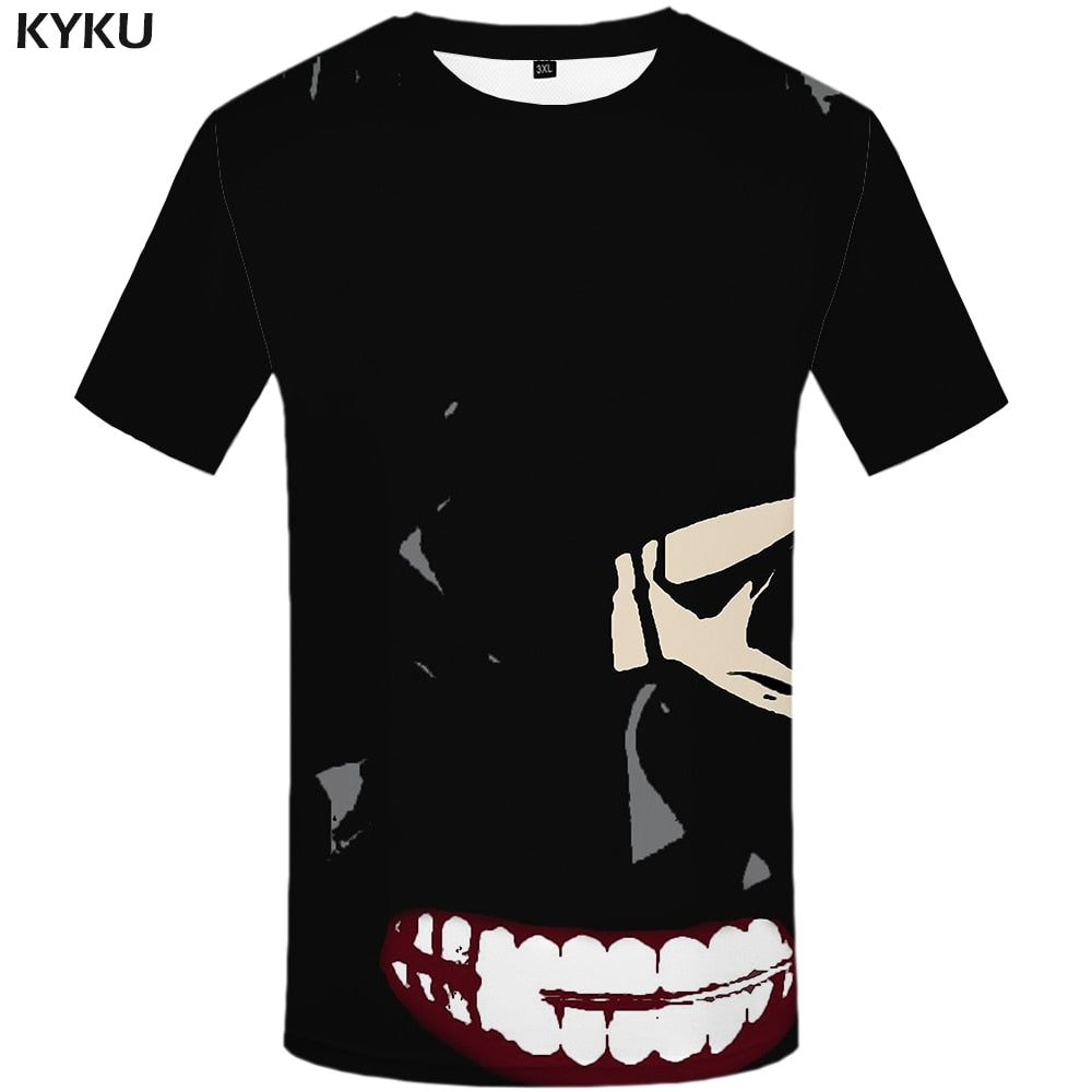 Tokyo Ghoul T-shirt Men Ken Kaneki T-shirts 3d Graffiti Tshirt Printed Japan Tshirts Casual Blood Anime Clothes | Vimost Shop.