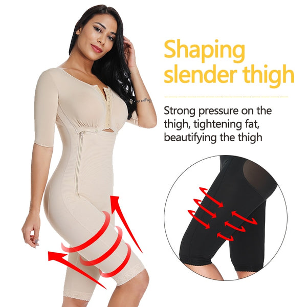 Women Full Body Shaper Post Partum Bodysuits Slimming Underwear Waist Girdles Trainer Butt Lifter Plus Size Shapewear | Vimost Shop.