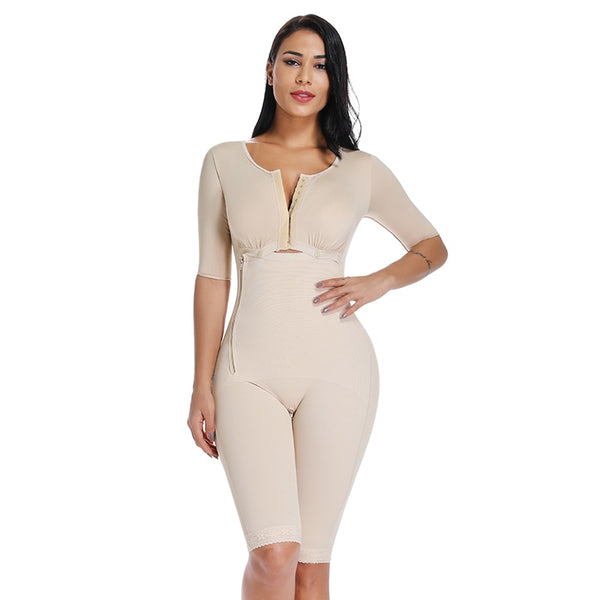 Women Full Body Shaper Post Partum Bodysuits Slimming Underwear Waist Girdles Trainer Butt Lifter Plus Size Shapewear | Vimost Shop.