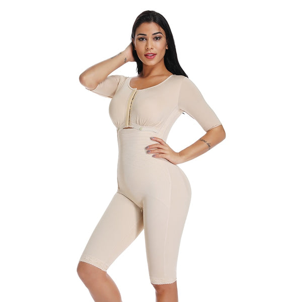 Women Full Body Shaper Post Partum Bodysuits Slimming Underwear Waist Girdles Trainer Butt Lifter Plus Size Shapewear | Vimost Shop.