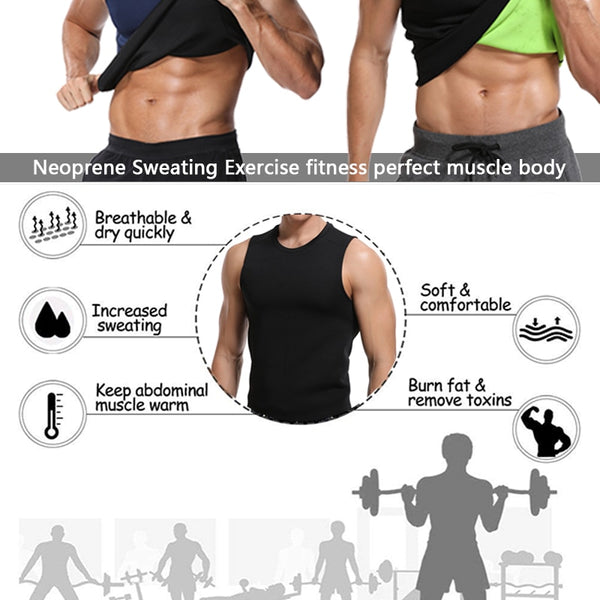 Neoprene Body Shaper Men Shapers Slimming Waist Trainer Tummy Reducing Promote Sweat Shapewear Male Modeling Vest | Vimost Shop.