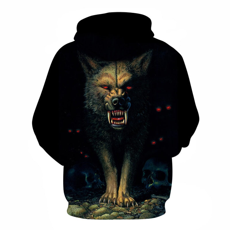 Native 3D Hoodies Men Women Sweatshirts Wolf Hoody Black Tracksuits Harajuku Pullover Streetwear Coat | Vimost Shop.
