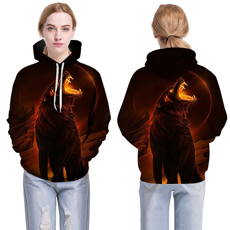 Native 3D Hoodies Men Women Sweatshirts Wolf Hoody Black Tracksuits Harajuku Pullover Streetwear Coat | Vimost Shop.