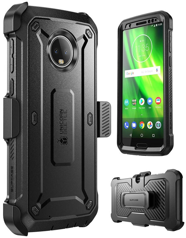 For Moto G6 Case  UB Pro Full-Body Rugged Holster Cover with Built-in Screen Protector For Moto G6 Case 2018 Release | Vimost Shop.
