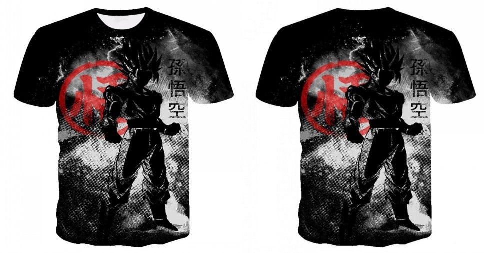 Dragon Ball Z Goku Black Vegeta 3D T-shirt Men 2019 Summer Anime T shirt O-Neck Tshirt Casual Brand Dragonball Tops Tee - Vimost Shop